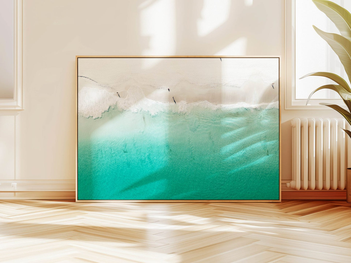 Aerial Beach Photography Canvas Wall Art image 2