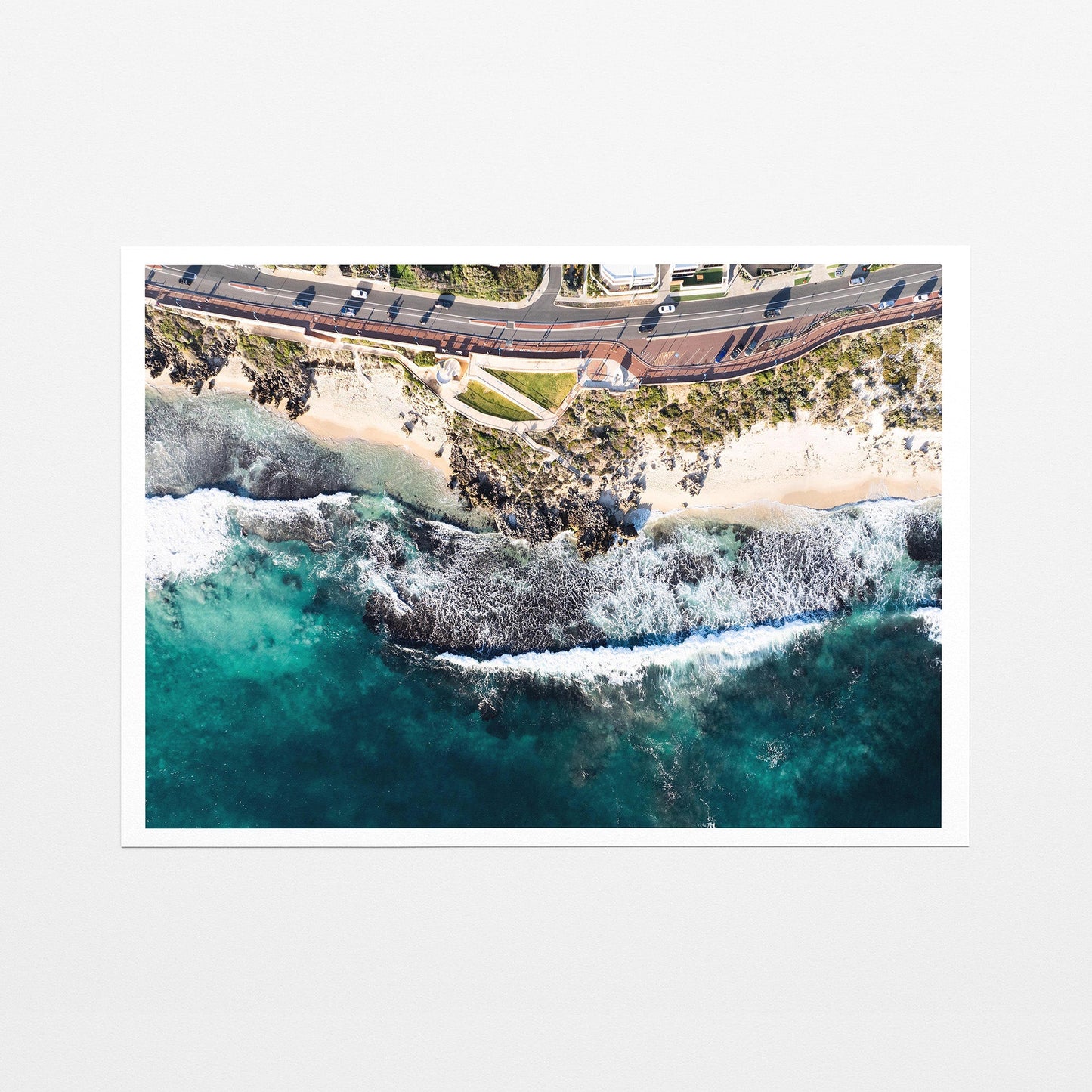 Trigg coastline fine art paper print