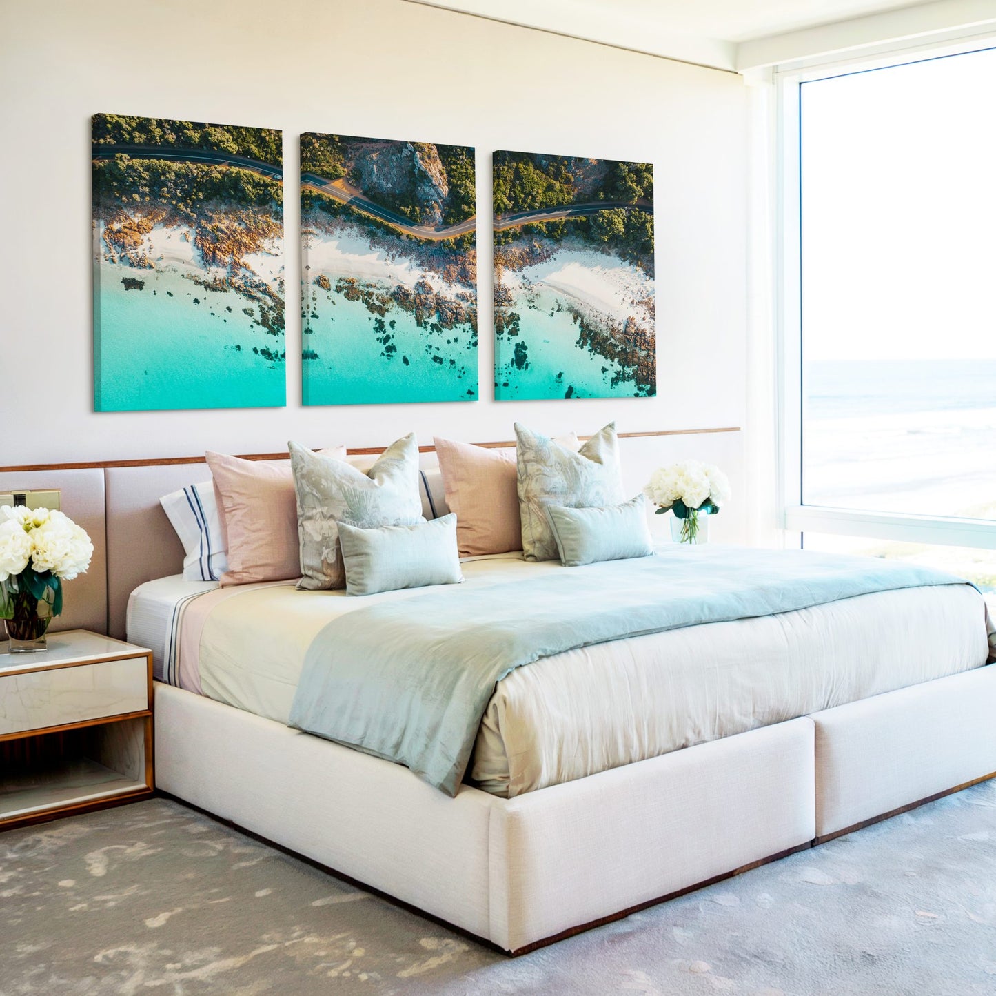 Western Australia Beach Three Piece Canvas Art image 2