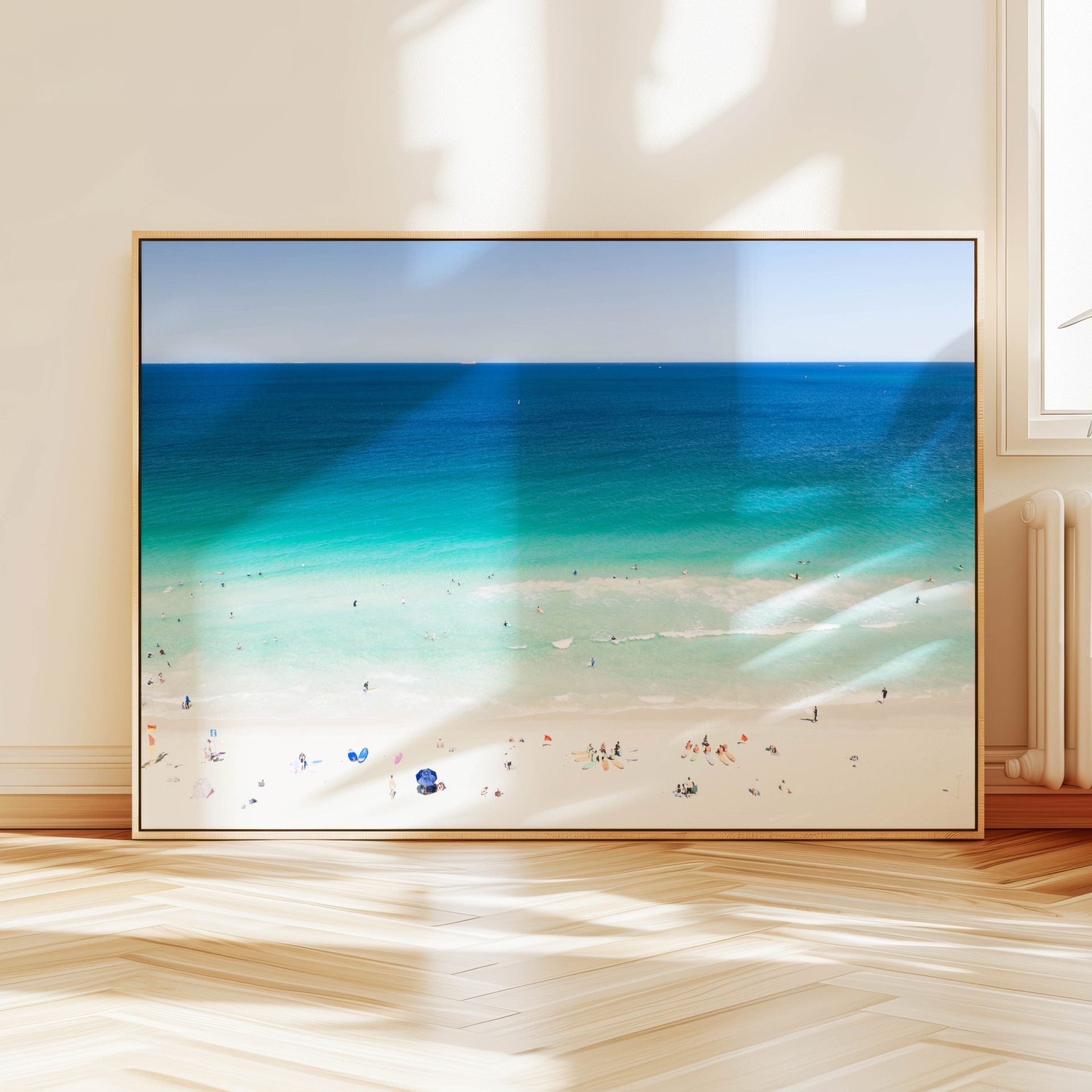 Beach Scene Coastal Canvas Wall Art image 2
