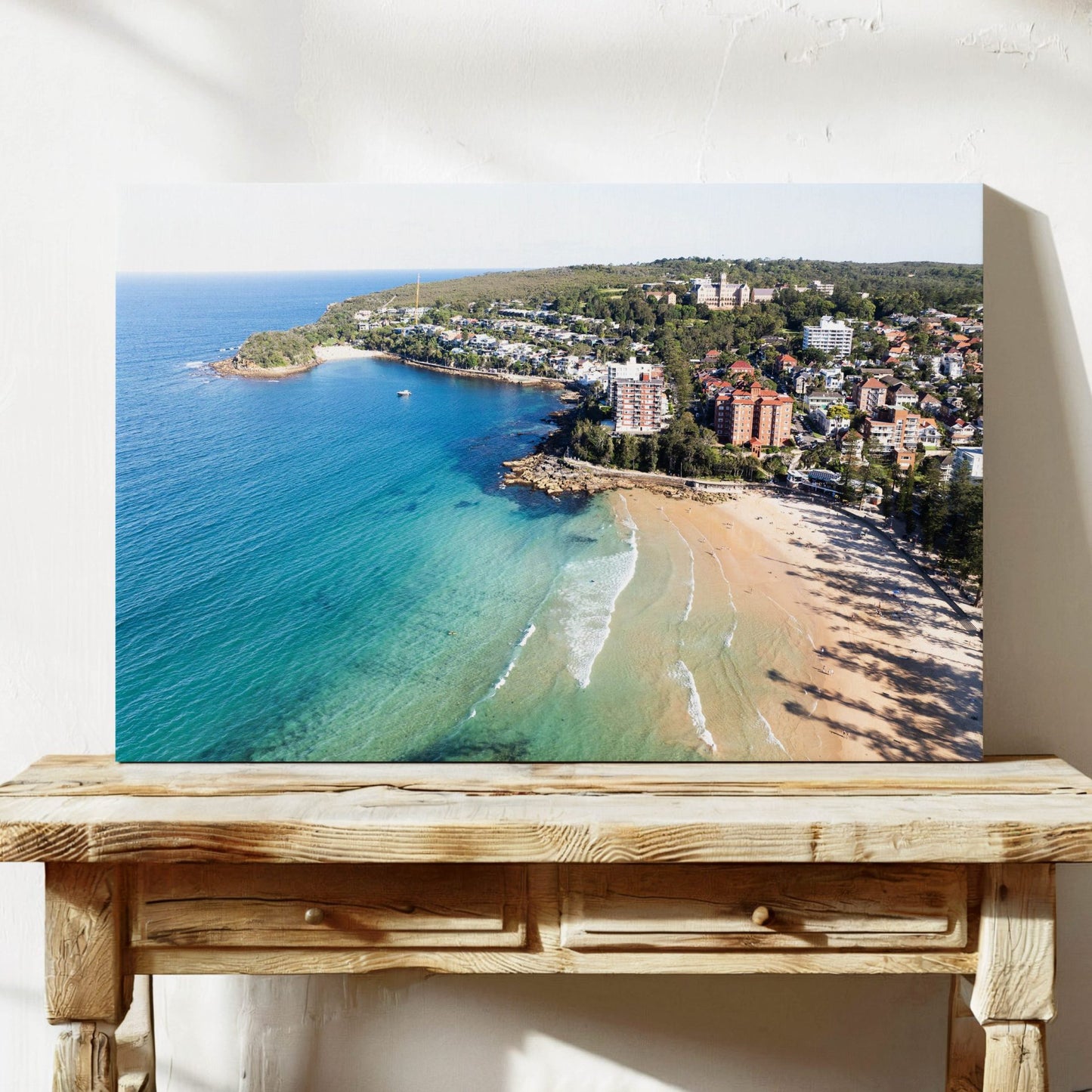 Manly Beach Framed Canvas Wall Art Sydney