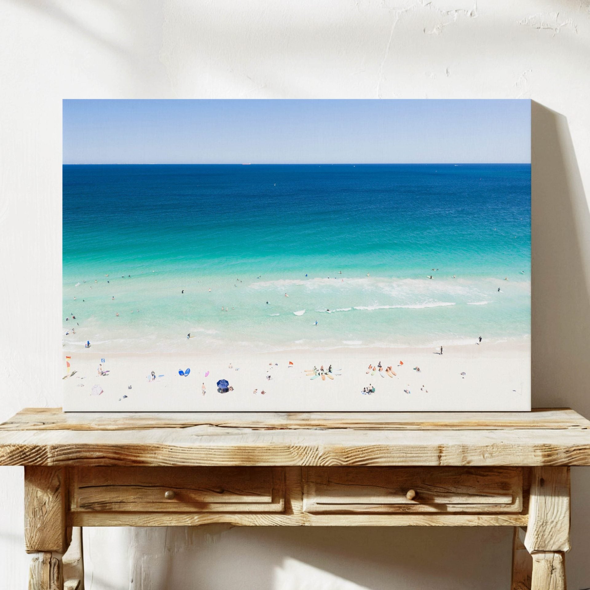 Beach Scene Coastal Canvas Wall Art