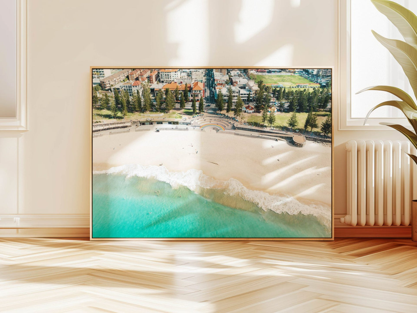 Coogee Beach Framed Canvas Art Sydney image 2