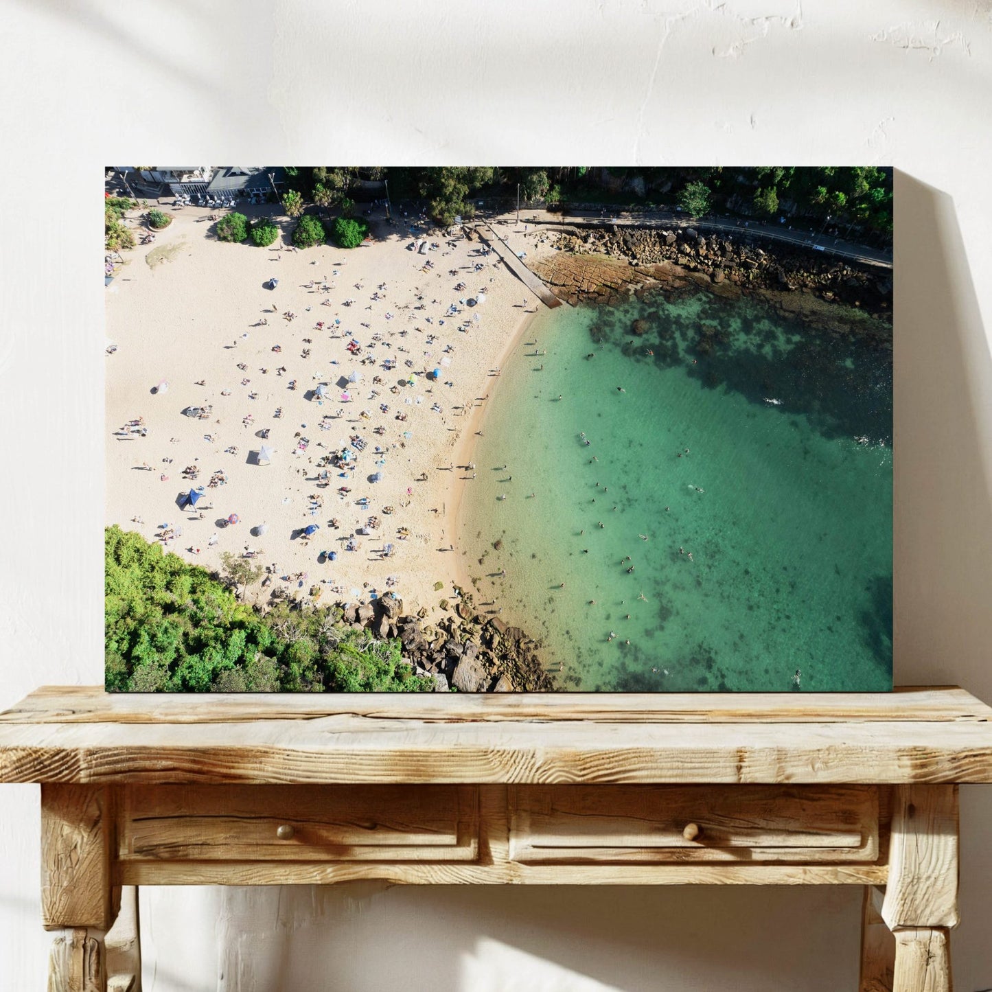 Shelly Beach Framed Canvas Art Sydney