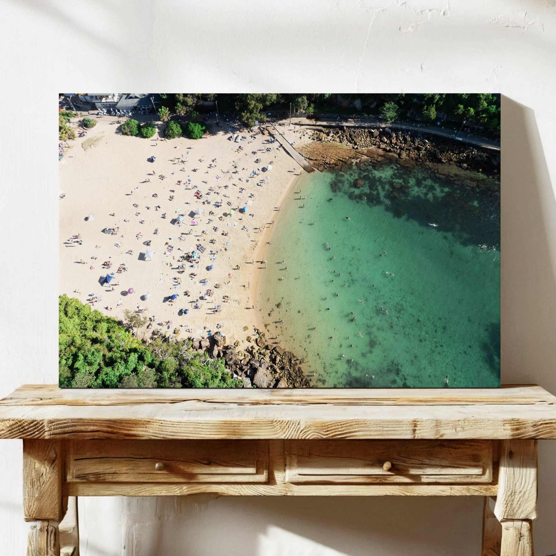 Shelly Beach Framed Canvas Art Sydney