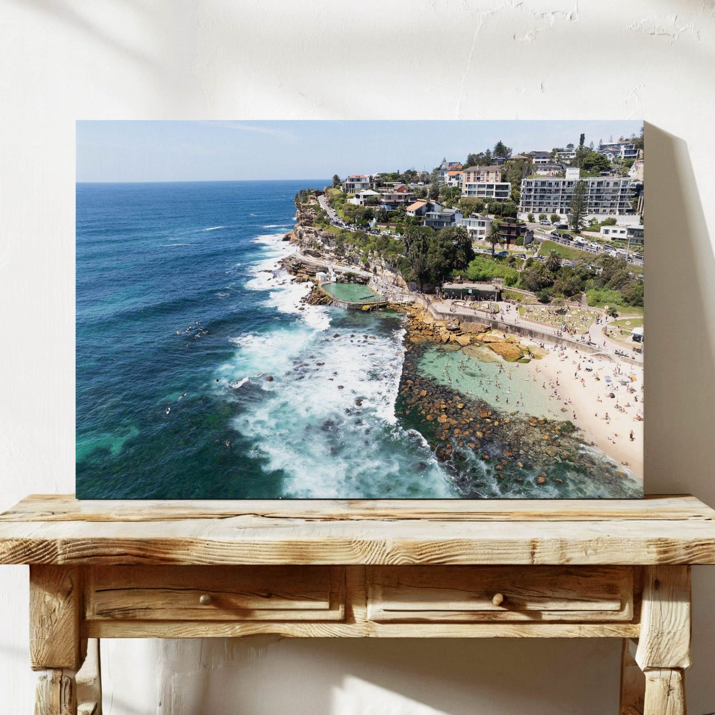Bronte Beach Framed Canvas Wall Art Sydney