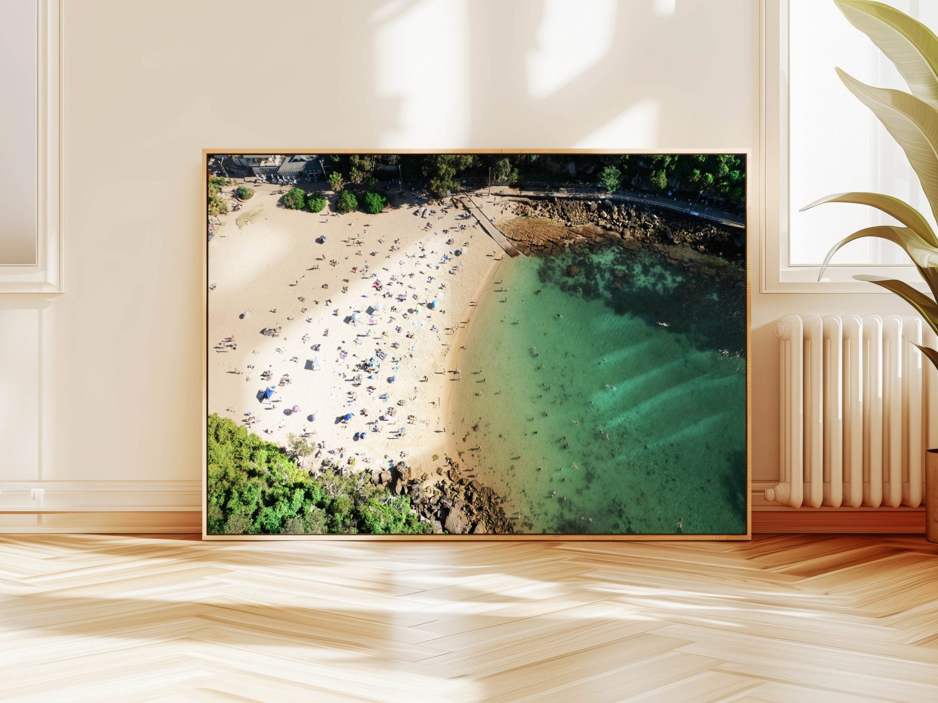 Shelly Beach Framed Canvas Art Sydney image 2