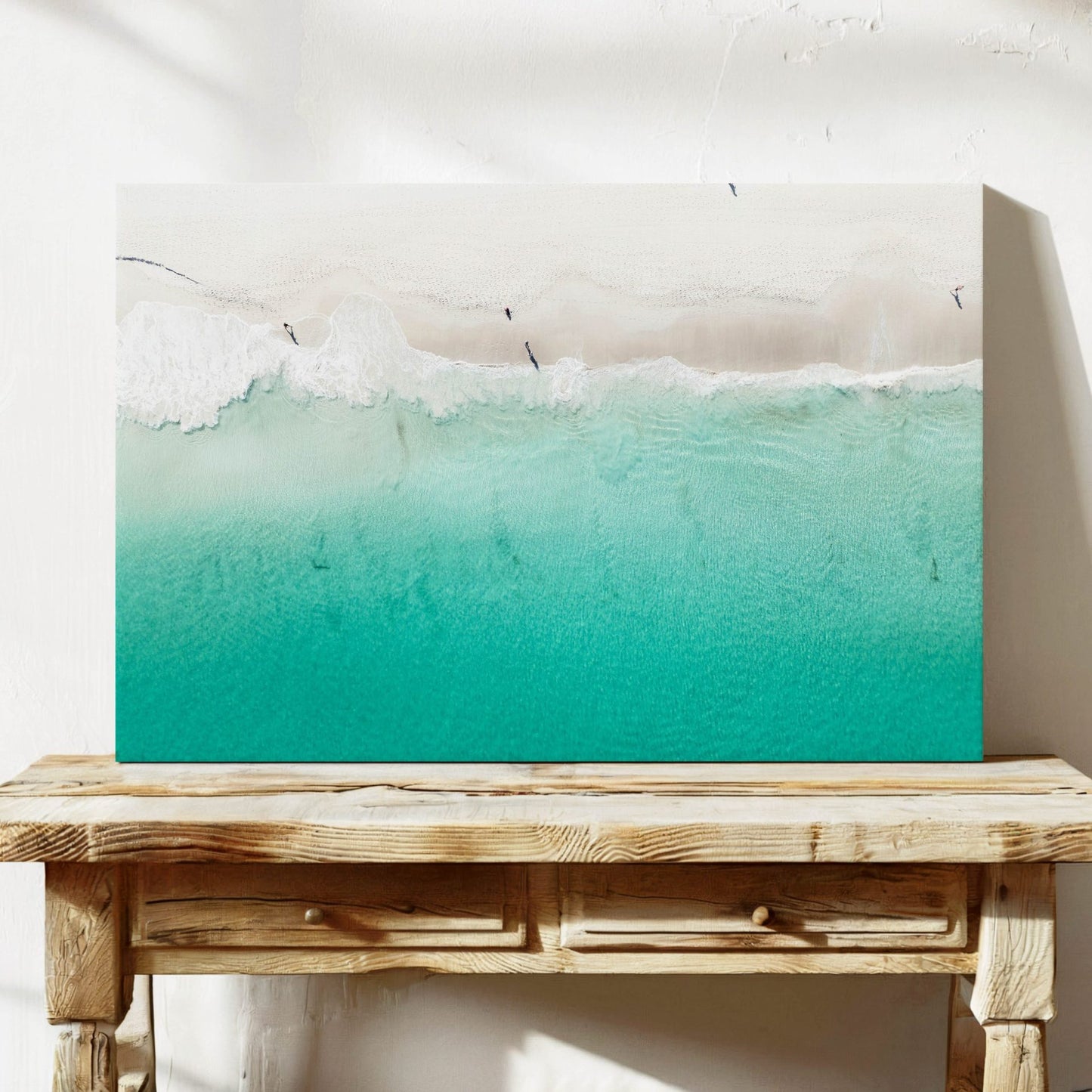 Aerial Beach Photography Canvas Wall Art