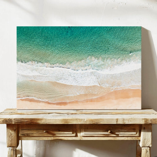 Palm Beach Ocean Waves Framed Canvas Sydney