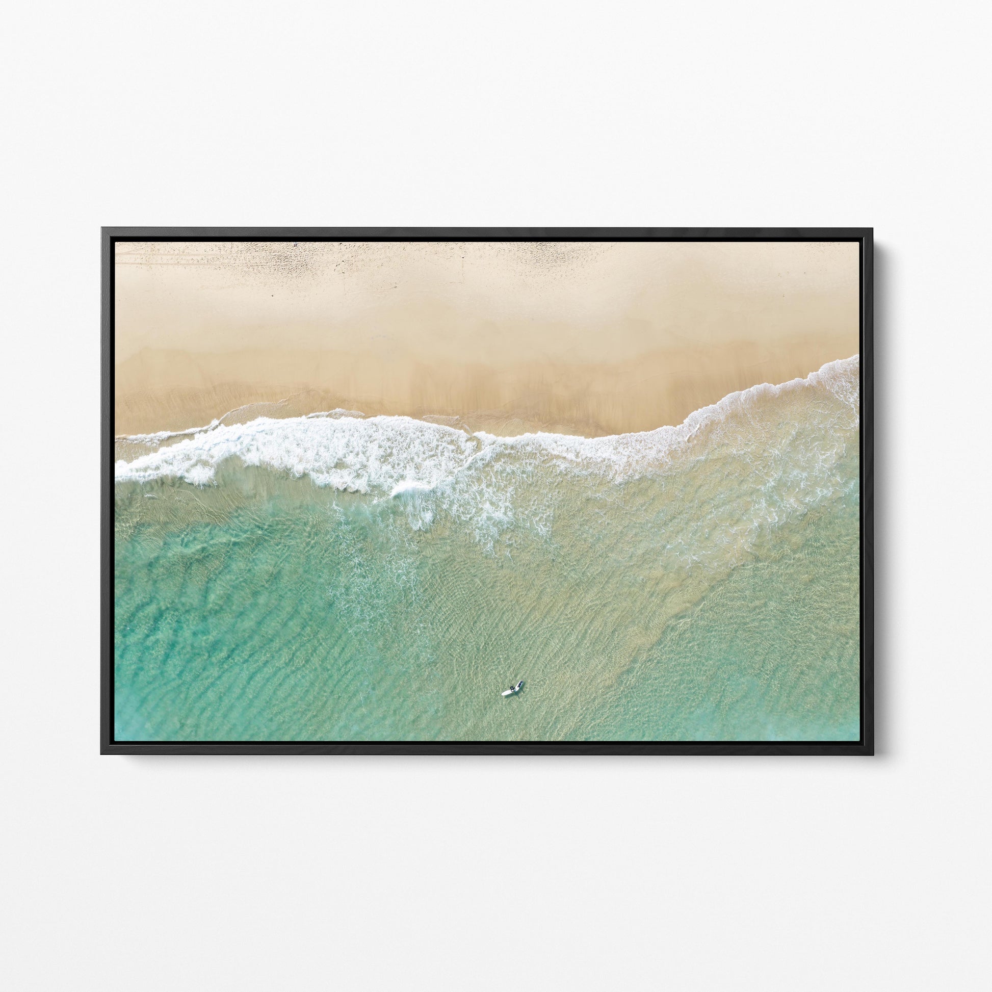 Bondi Minimal Black Framed Canvas