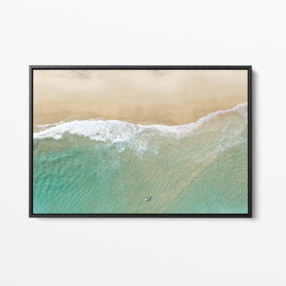 Bondi Minimal Black Framed Canvas