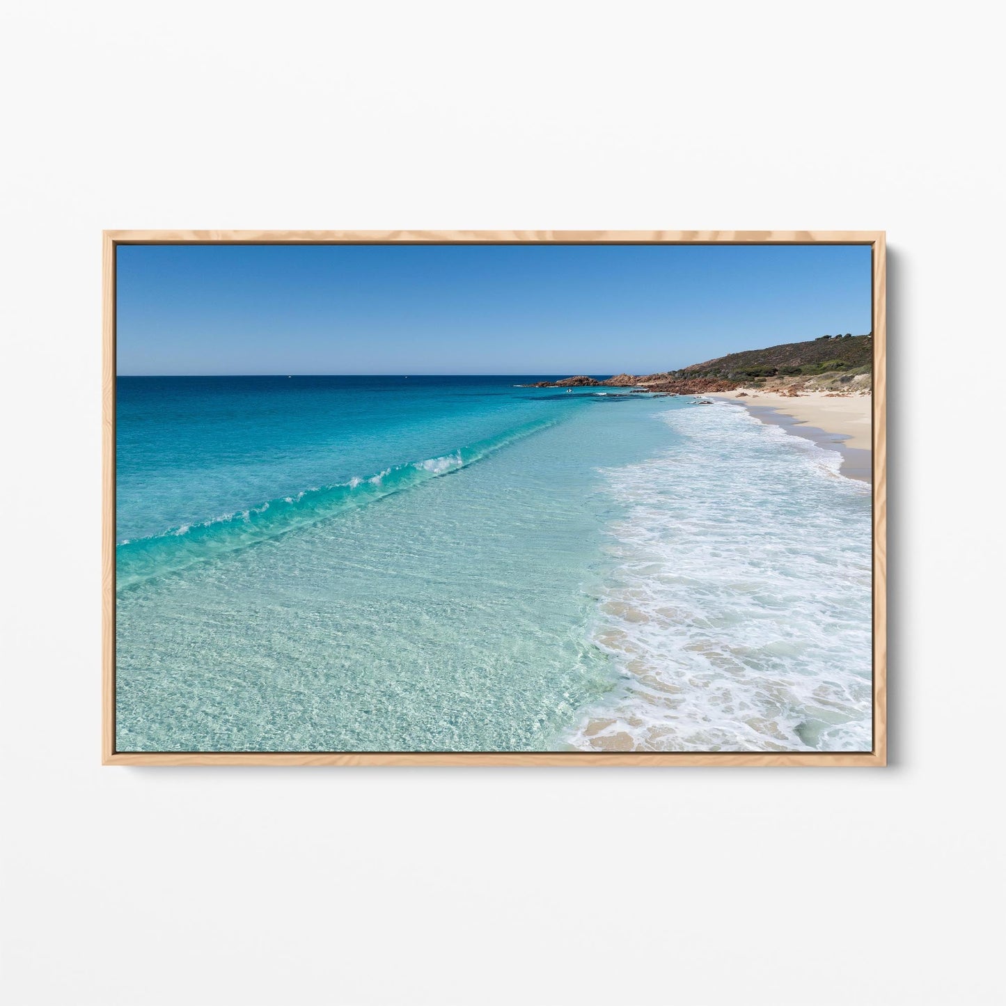Eagle Bay oak framed canvas