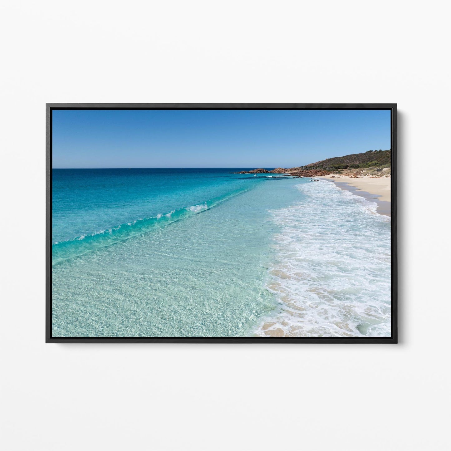 Eagle Bay black framed canvas