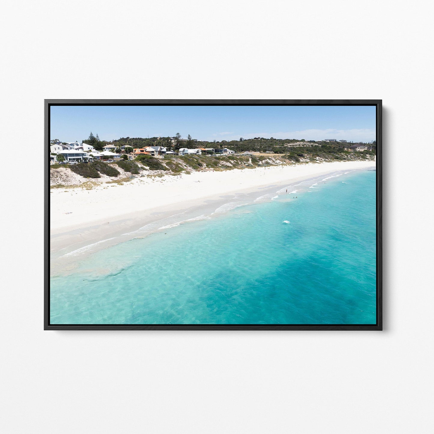 South Cottesloe Beach black framed canvas
