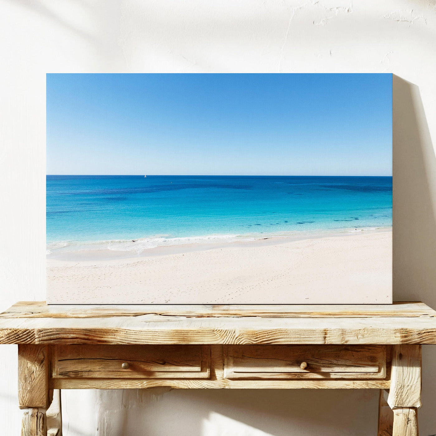 Eagle Bay sea and sand aerial canvas wall art Dunsborough