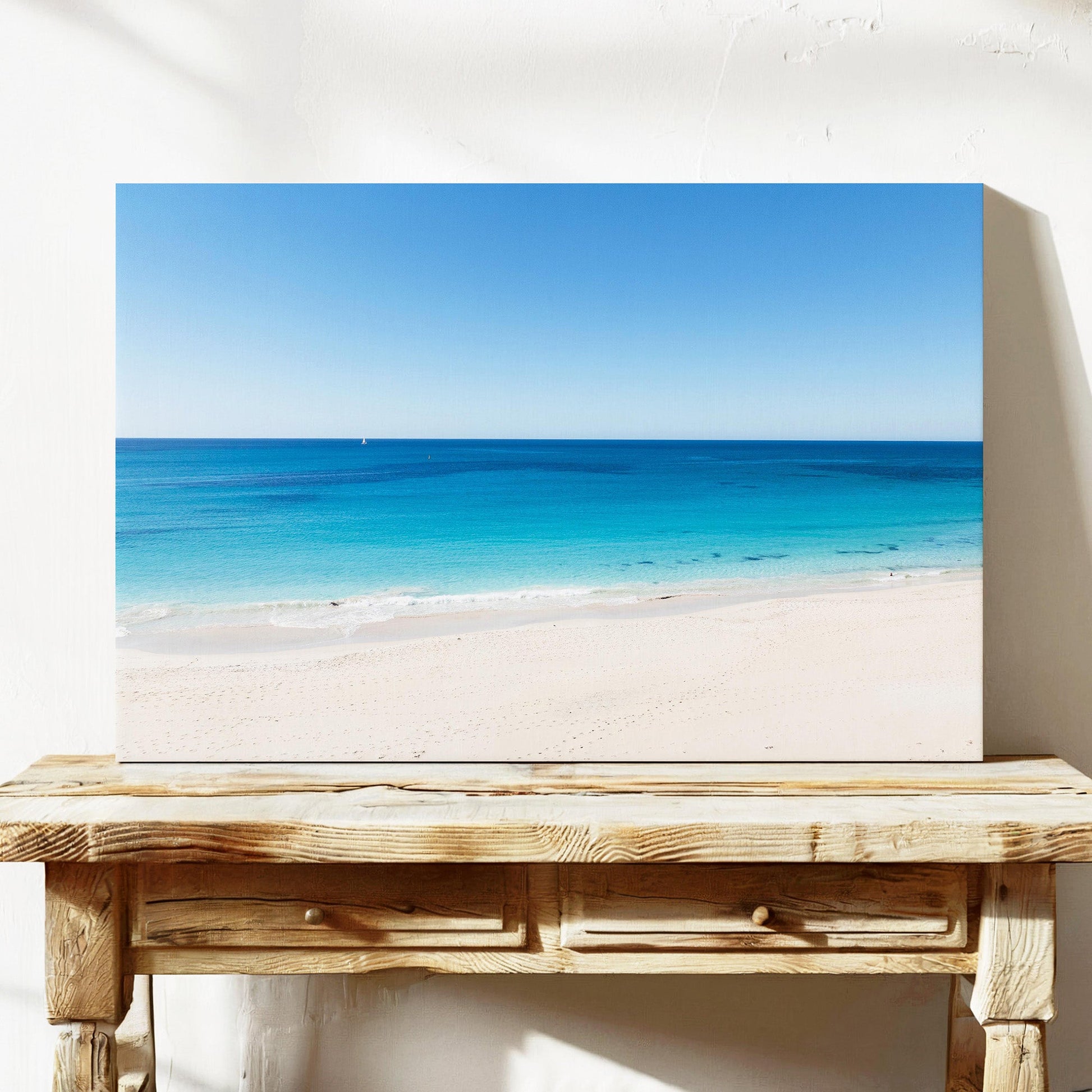 Eagle Bay sea and sand aerial canvas wall art Dunsborough