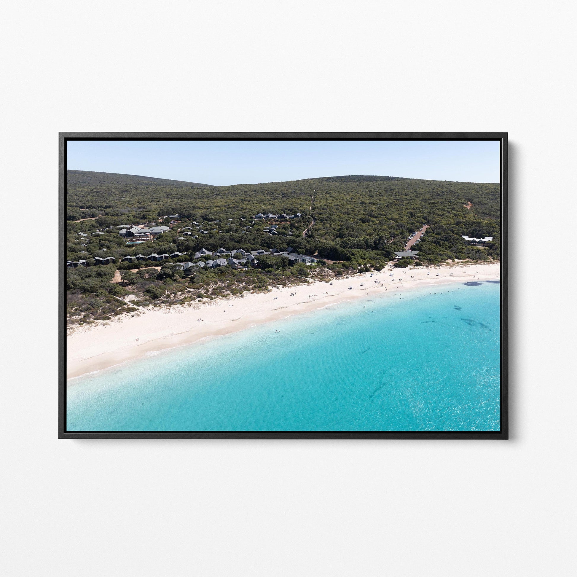 Bunker Bay black framed canvas