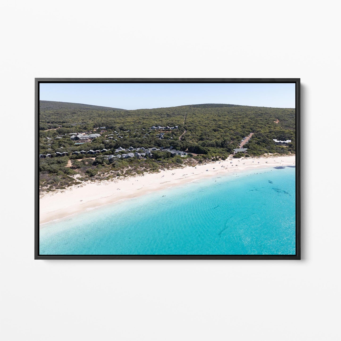 Bunker Bay black framed canvas