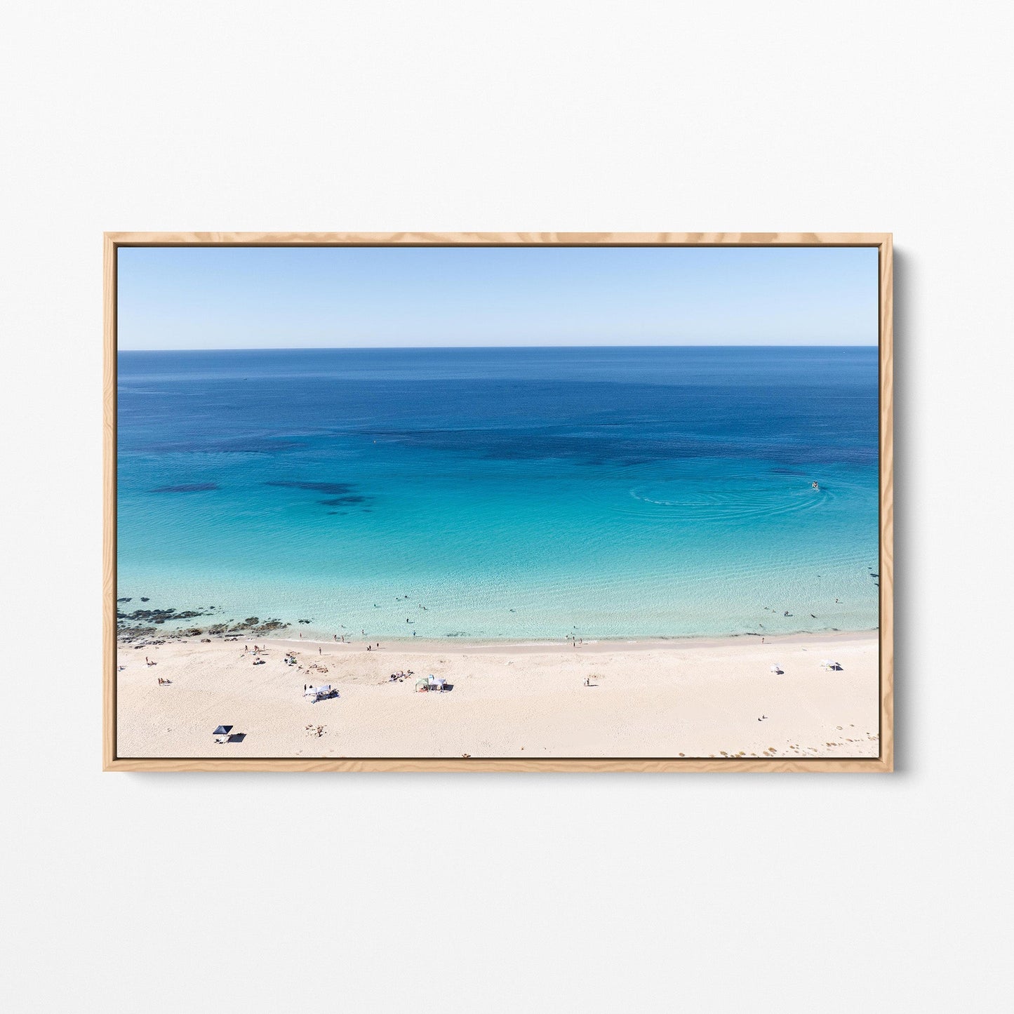 Eagle Bay oak framed canvas