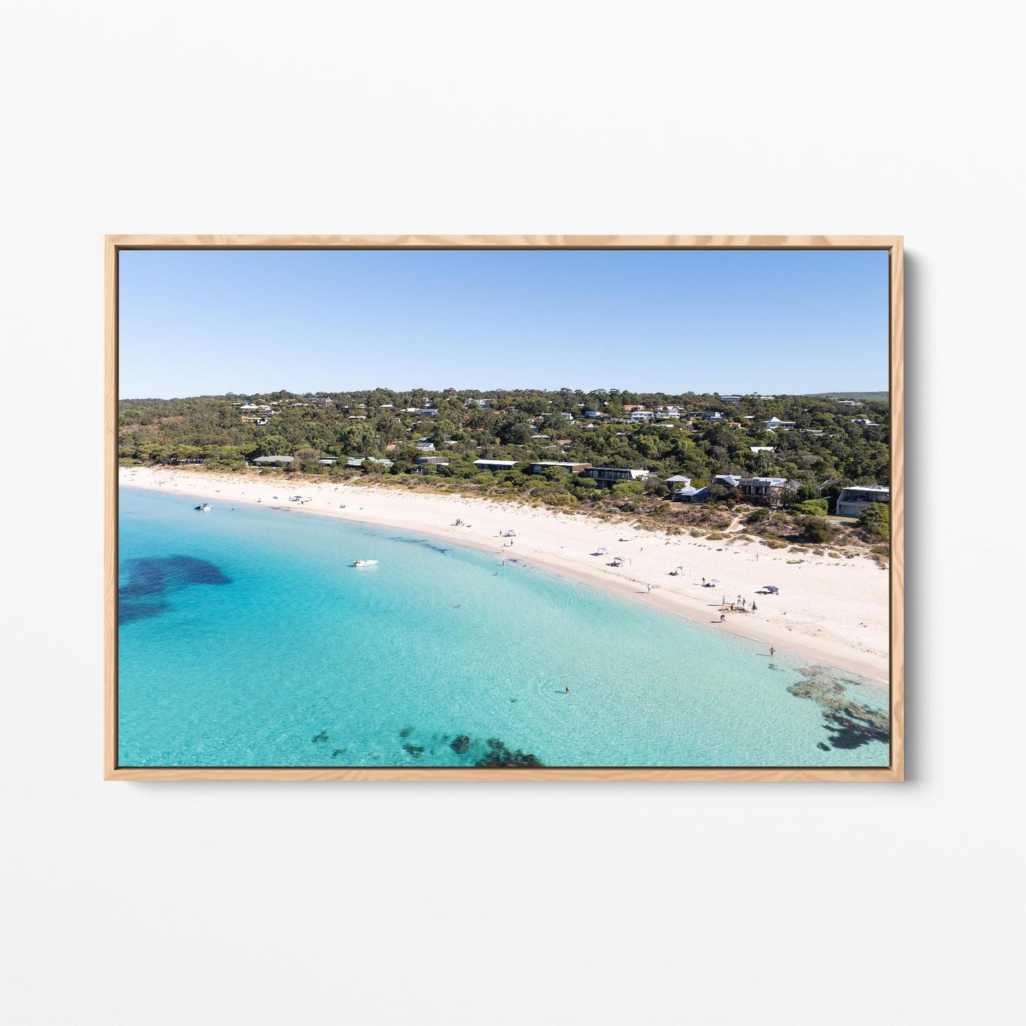 Bunker Bay oak framed canvas