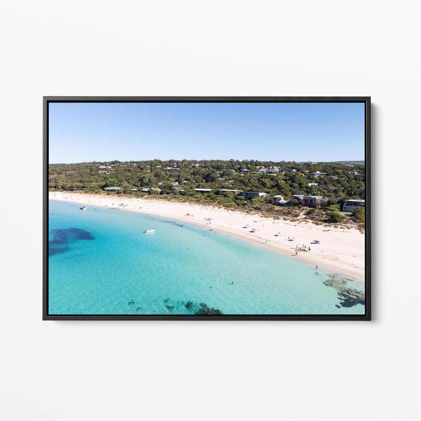 Bunker Bay black framed canvas