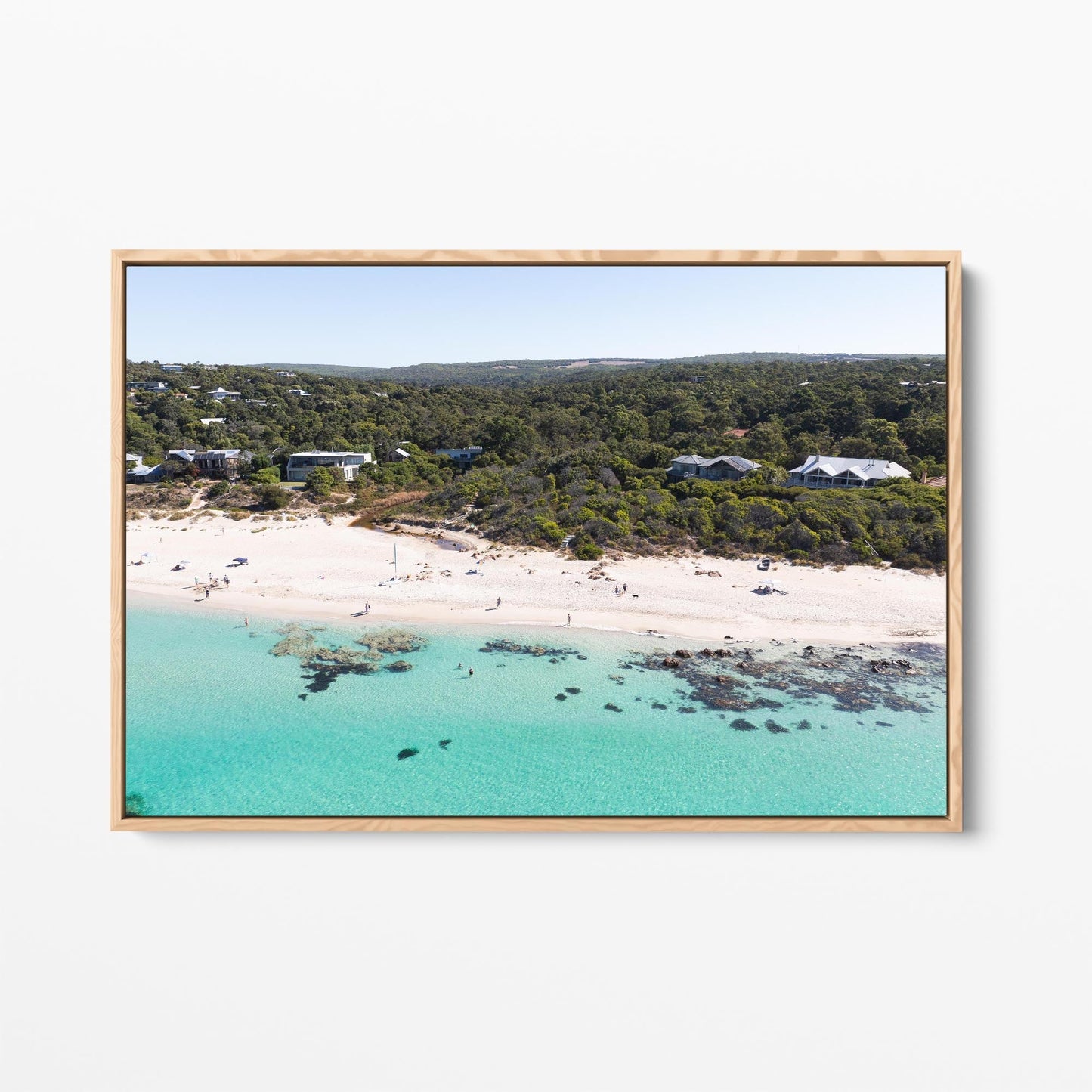 Eagle Bay oak framed canvas