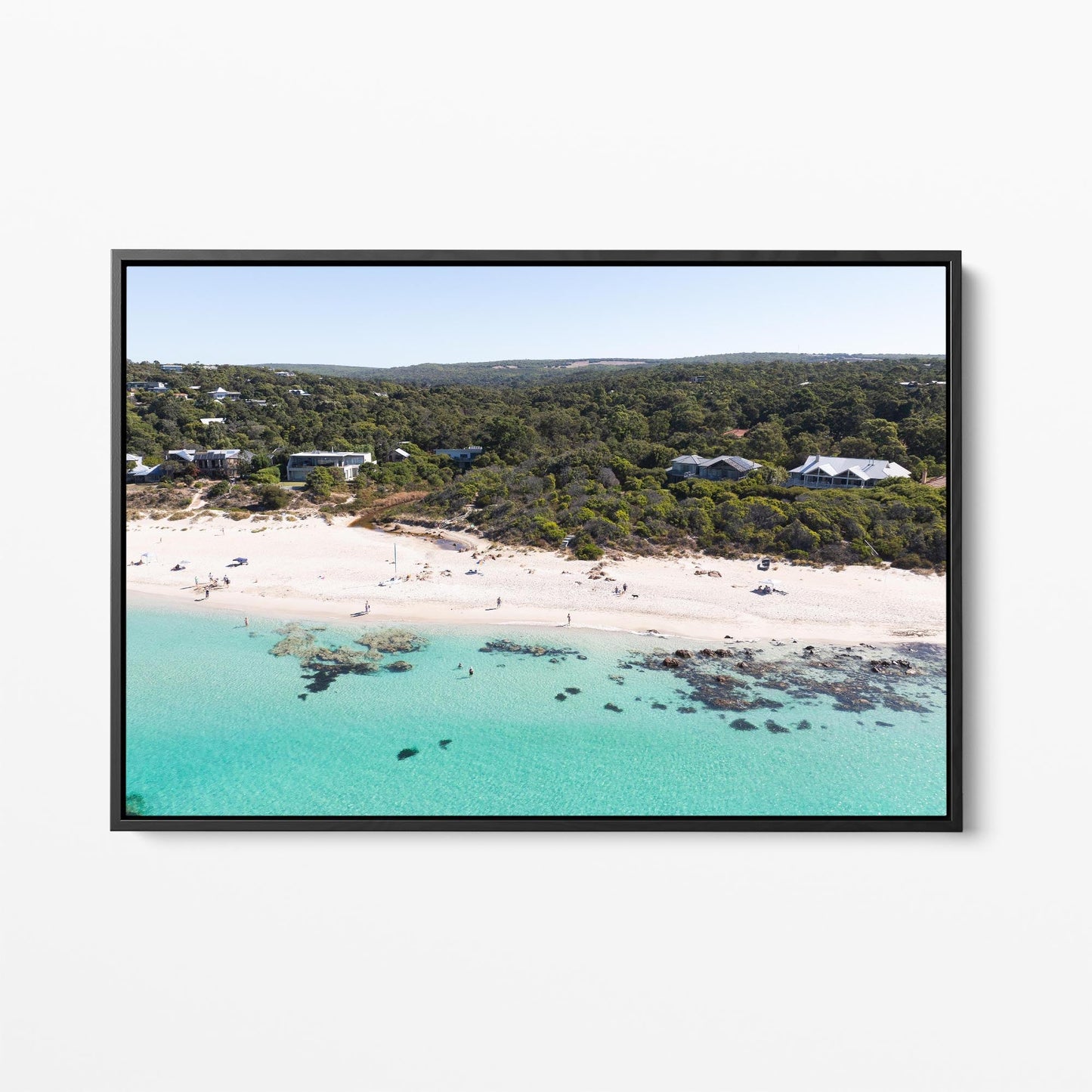 Eagle Bay black framed canvas