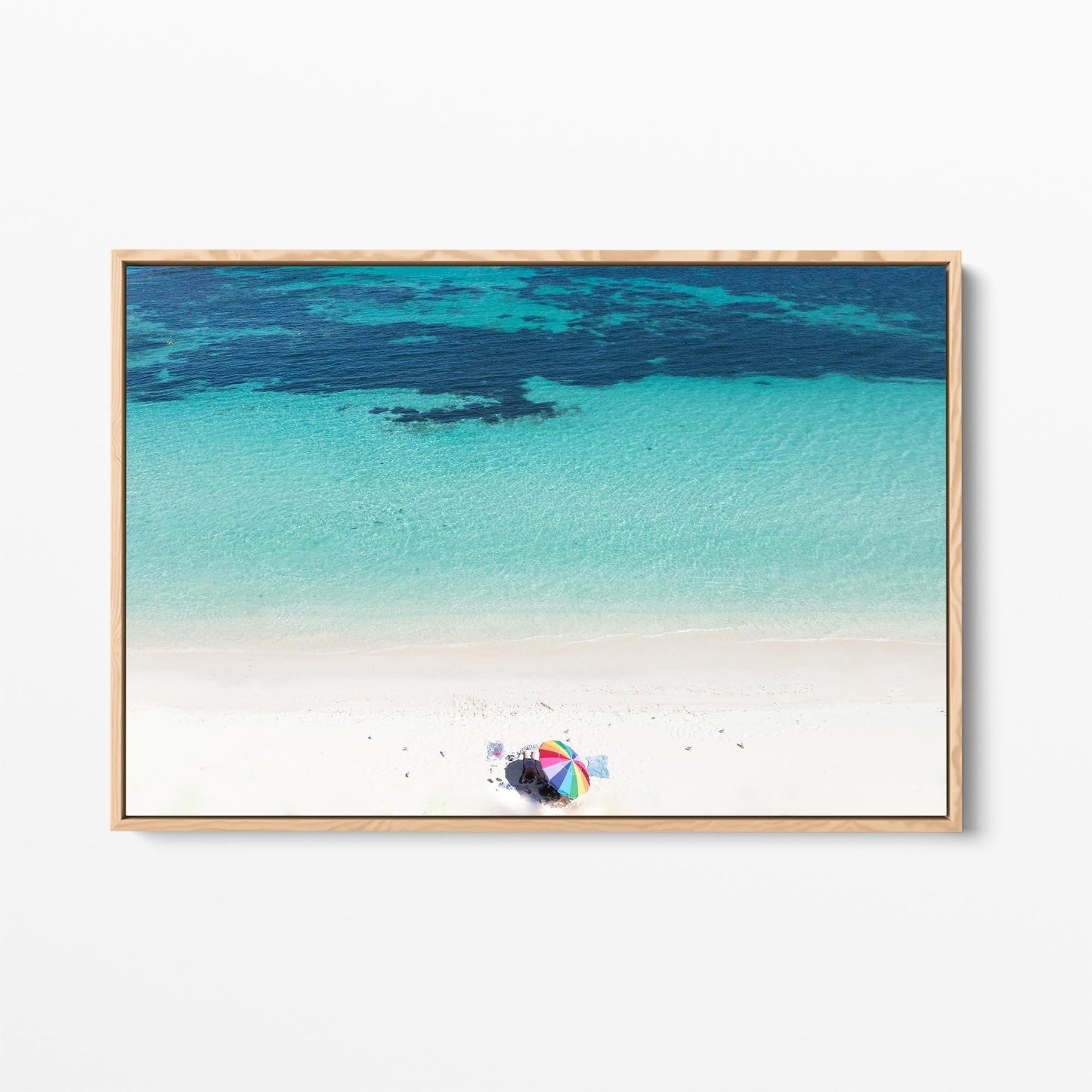 Rottnest Island oak framed canvas