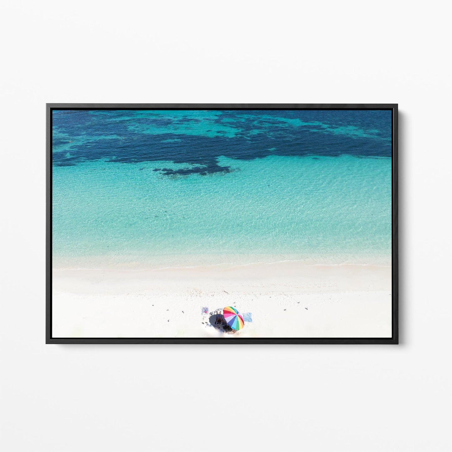 Rottnest Island black framed canvas