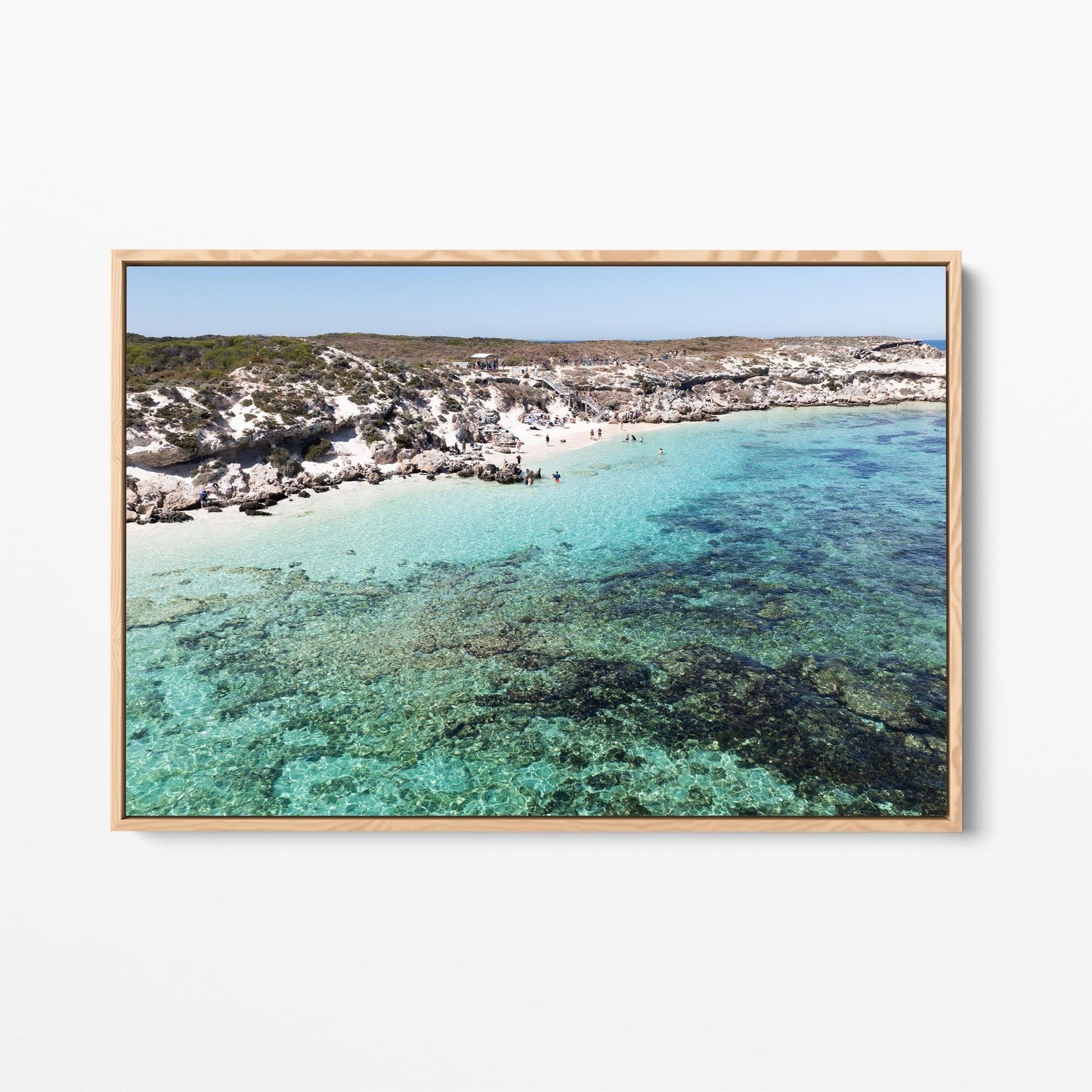 Salmon Bay oak framed canvas