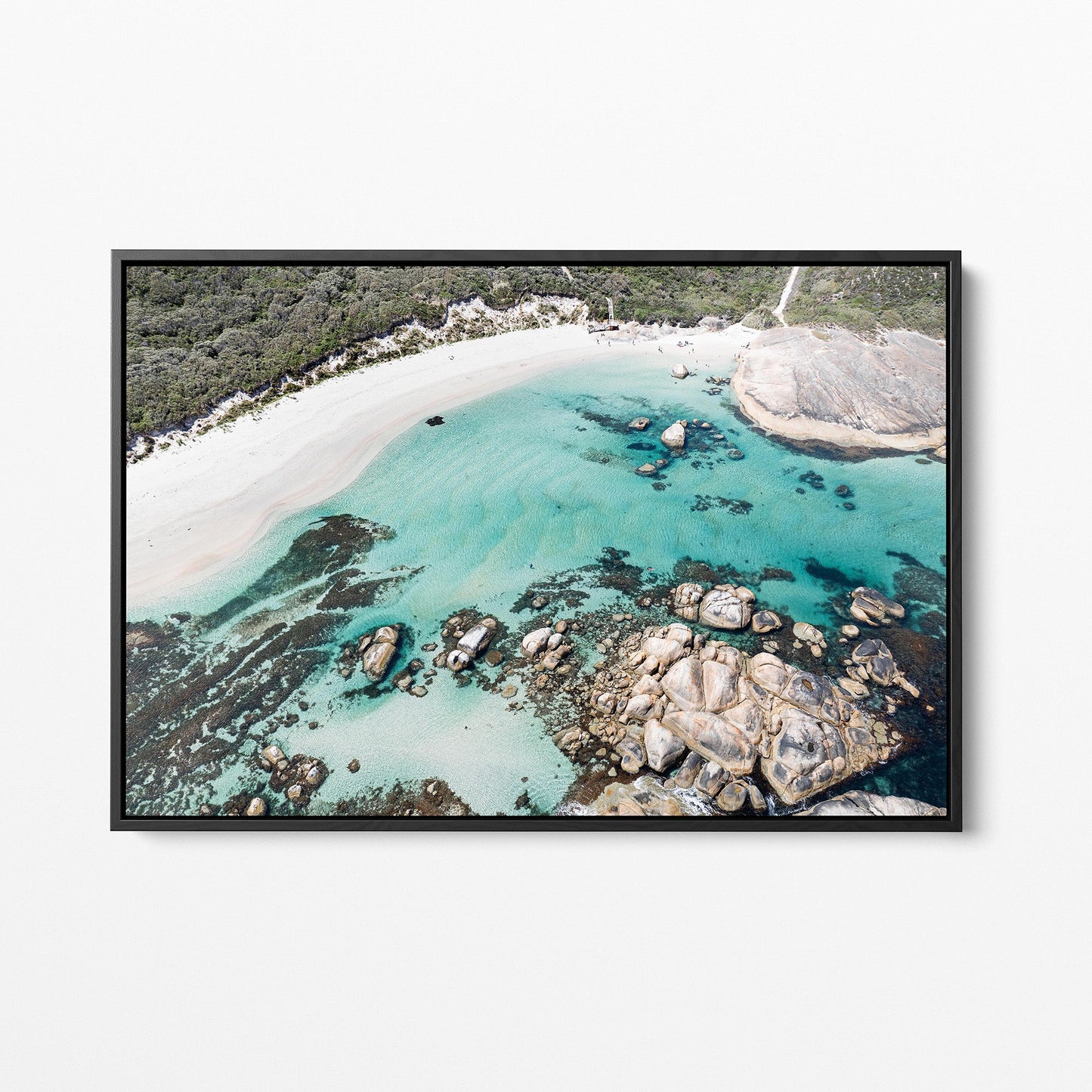 Greens Pool black framed canvas