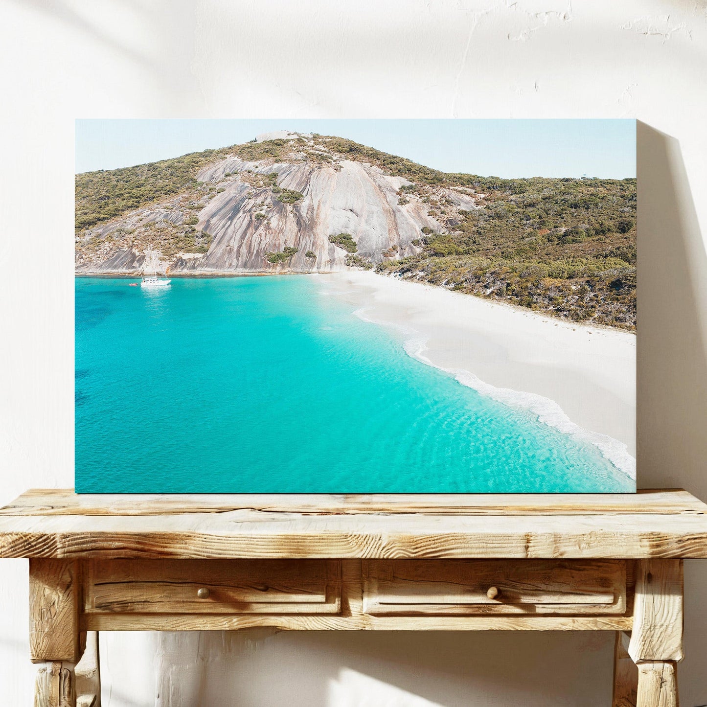Misery Beach aerial canvas wall art Albany