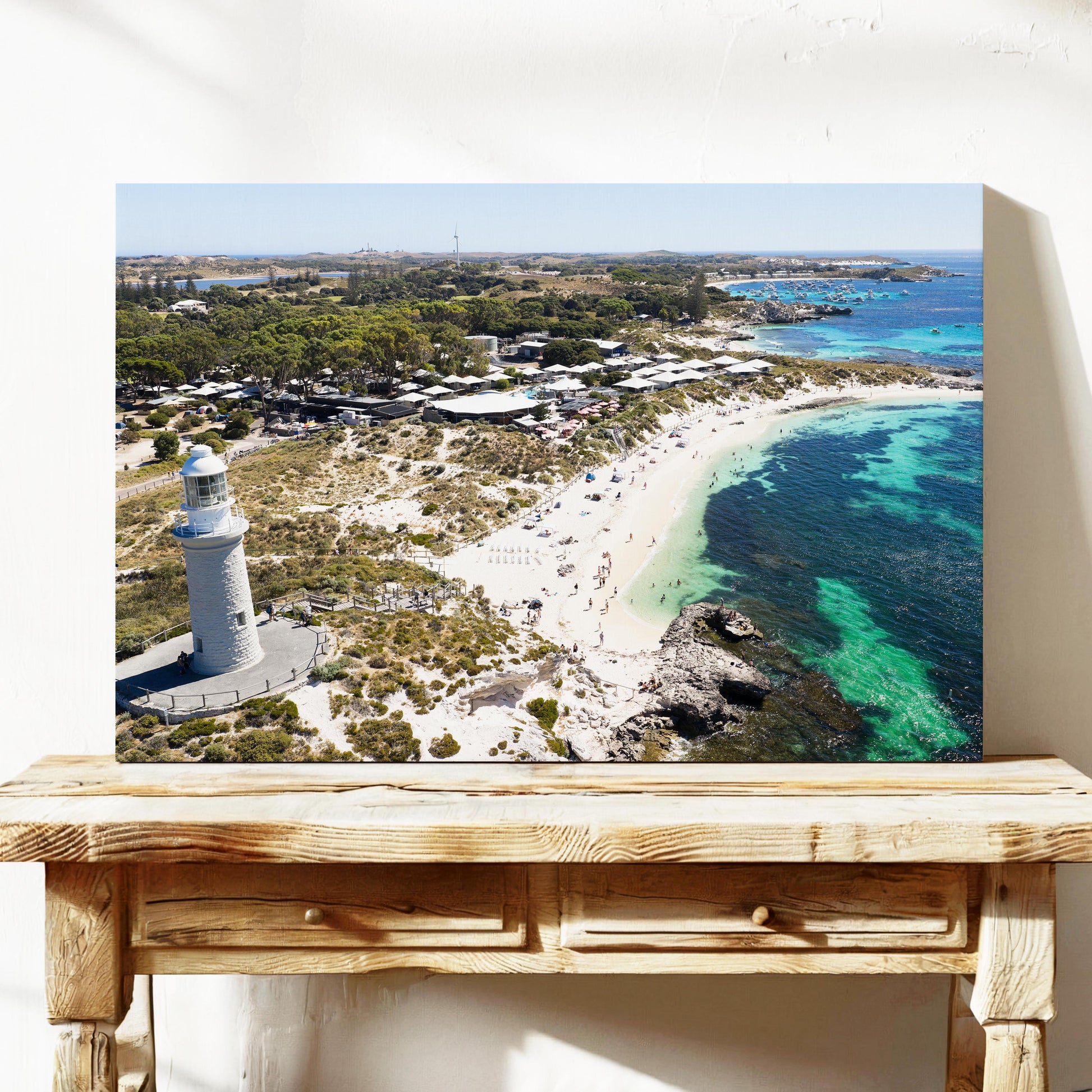 Pinky Beach Canvas Wall Art Rottnest Island