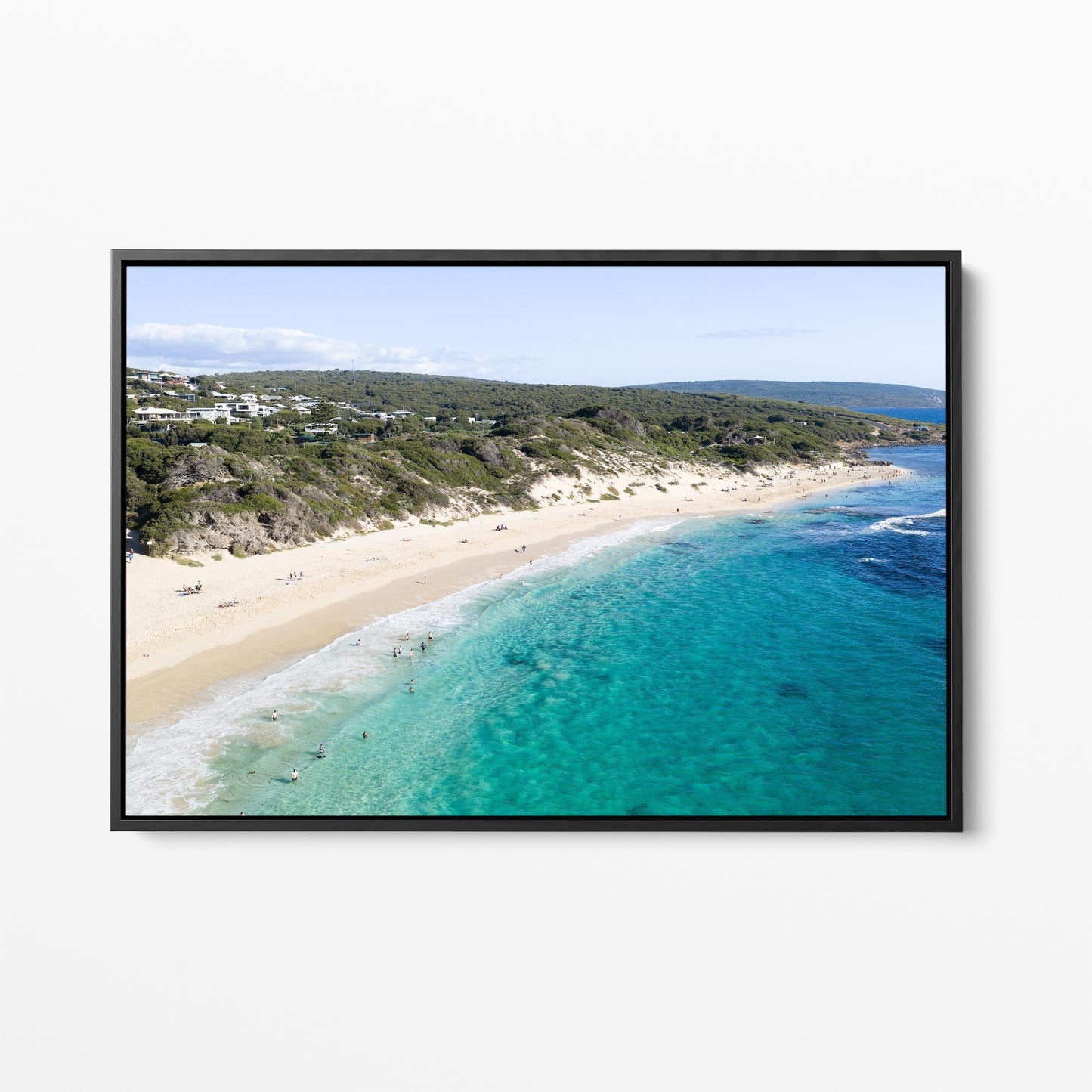 Yallingup Beach black framed canvas