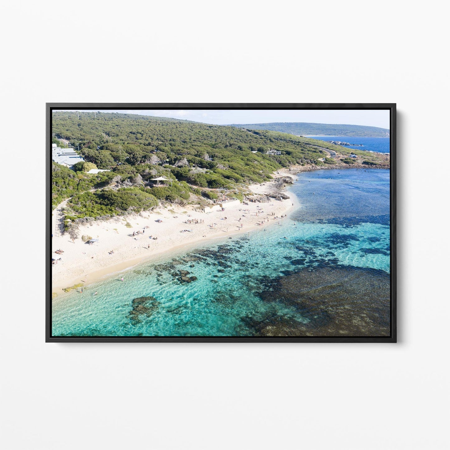 Yallingup coast black framed canvas