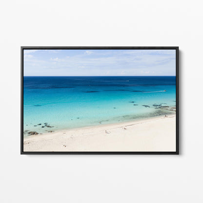 Eagle Bay Black Framed Canvas