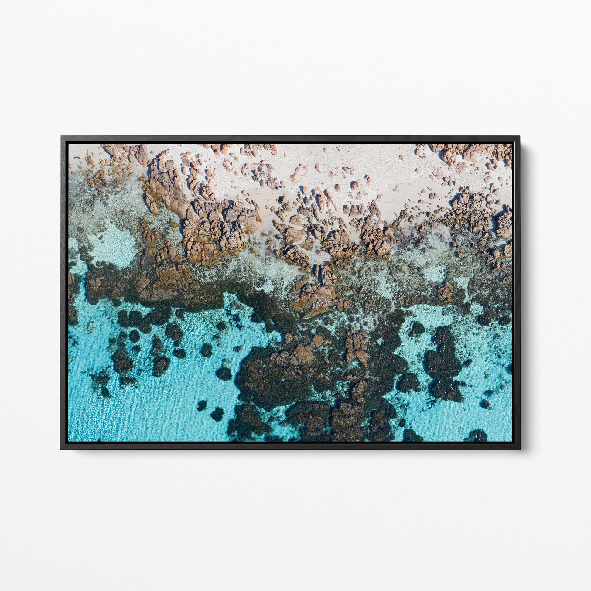 Eagle Bay Reef Black Framed Canvas