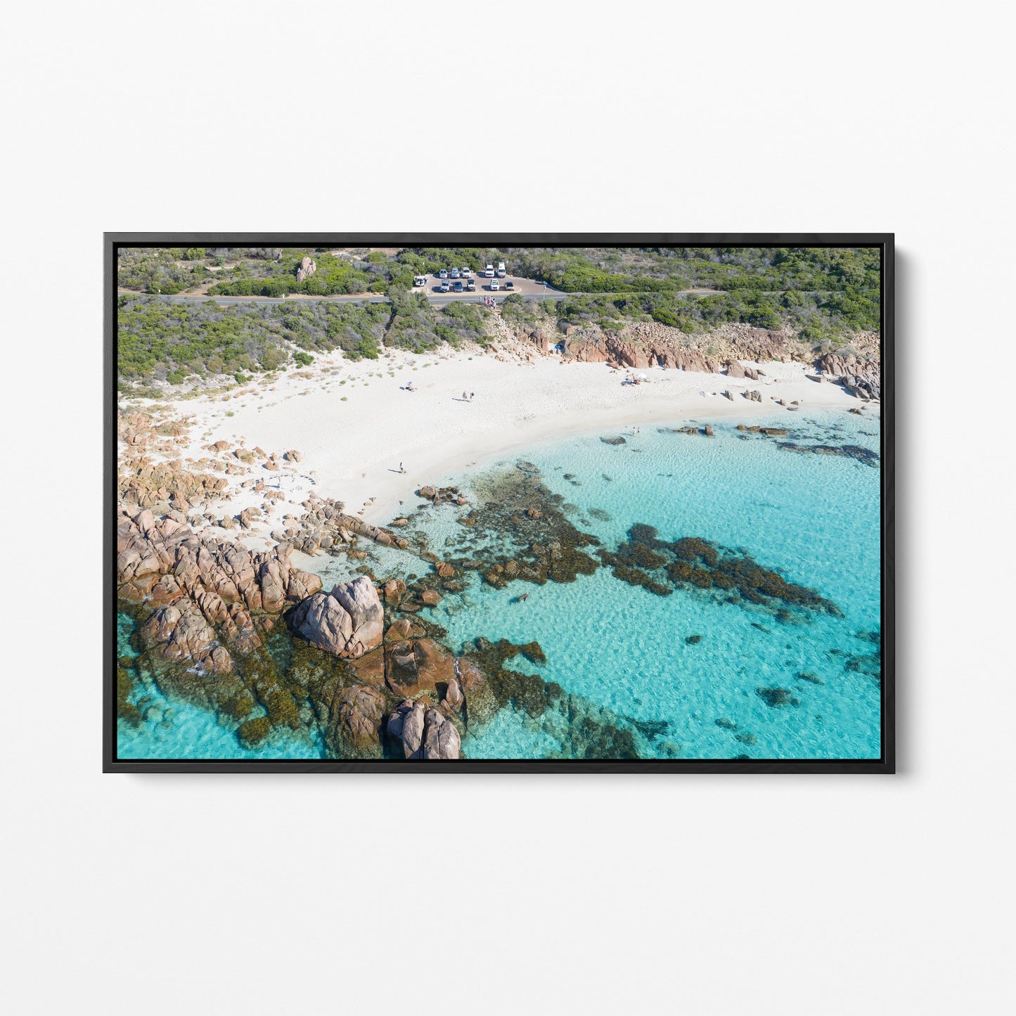 Eagle Bay Cove Black Framed Canvas