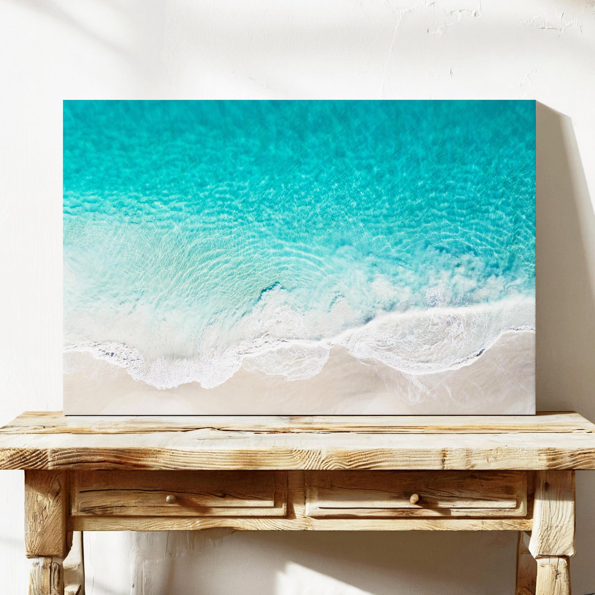 Alkimos ocean waves aerial canvas wall art Perth