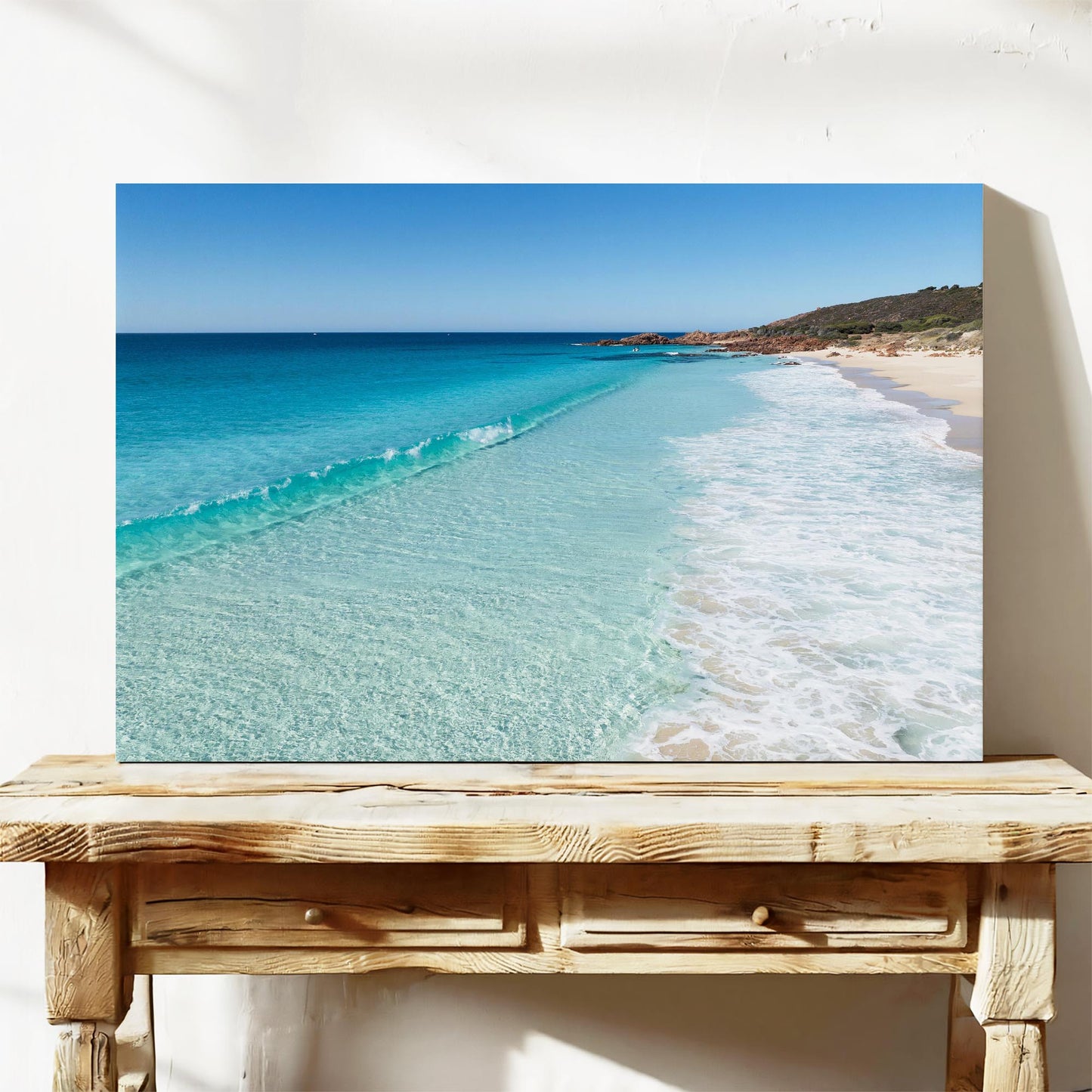 Eagle Bay shore break aerial wall art Dunsborough