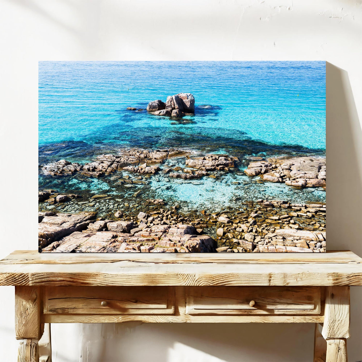 Gannet Rocks reef aerial canvas print Dunsborough