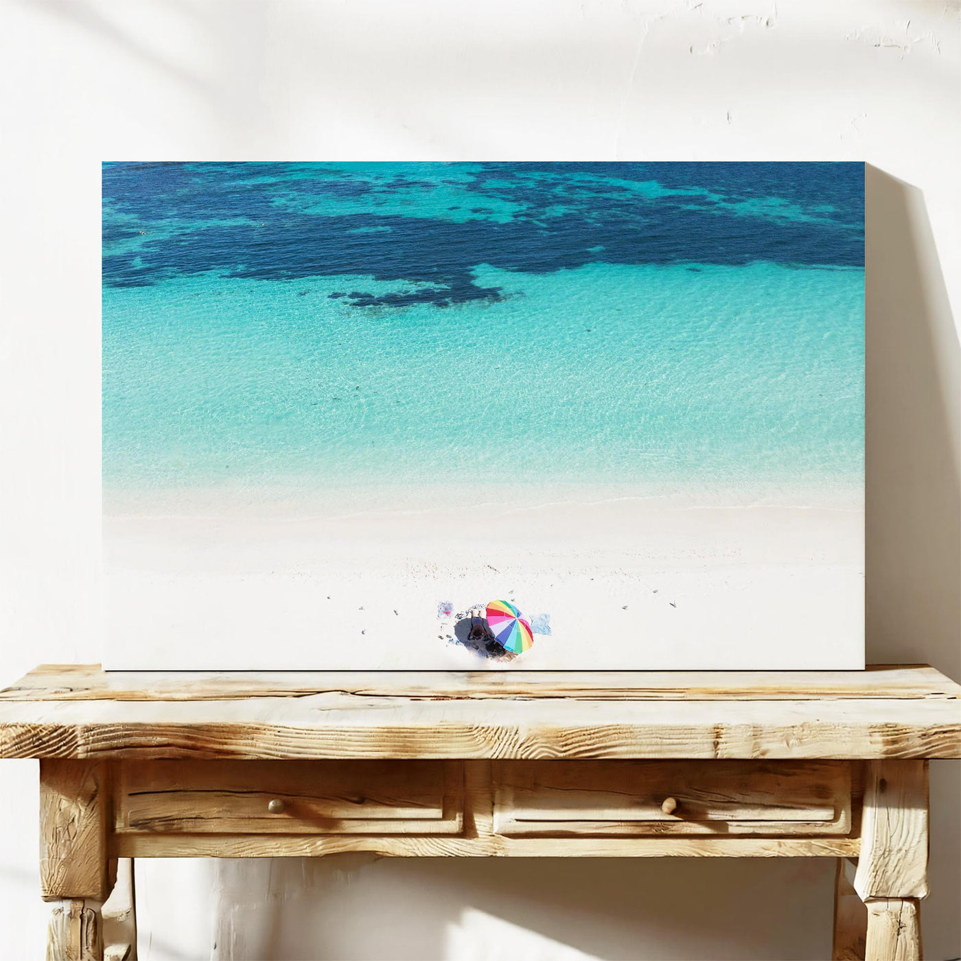 Rottnest Island turquoise water aerial photography print