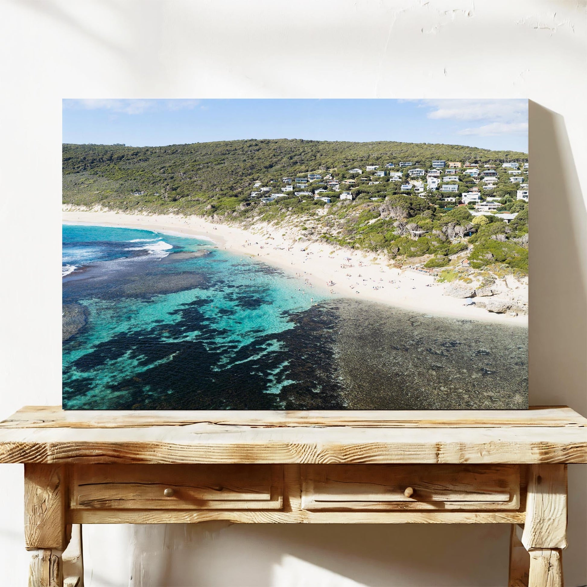 Yallingup Beach aerial canvas print WA