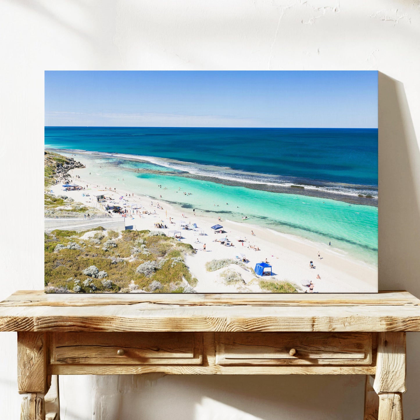 A summer day at Yanchep Lagoon printed on stretched canvas