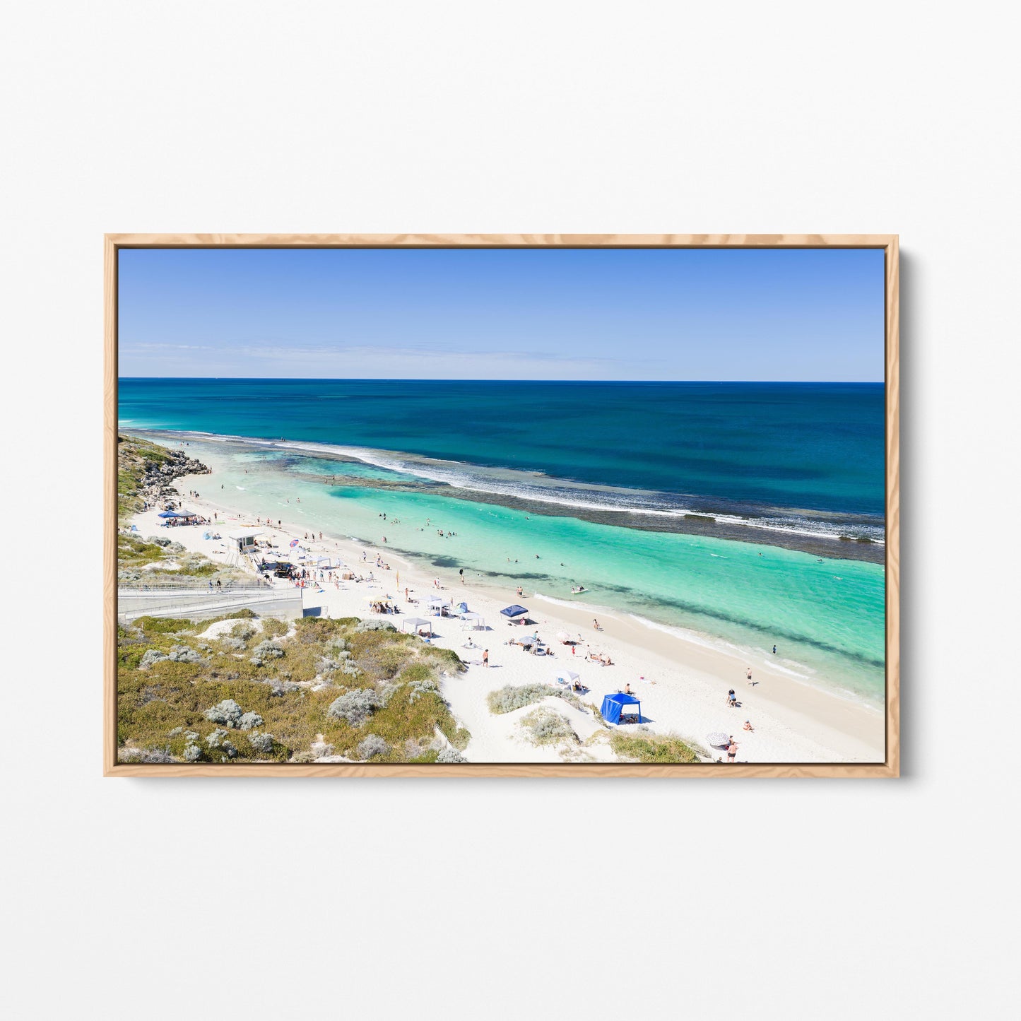 A summer day at Yanchep Lagoon in an oak frame