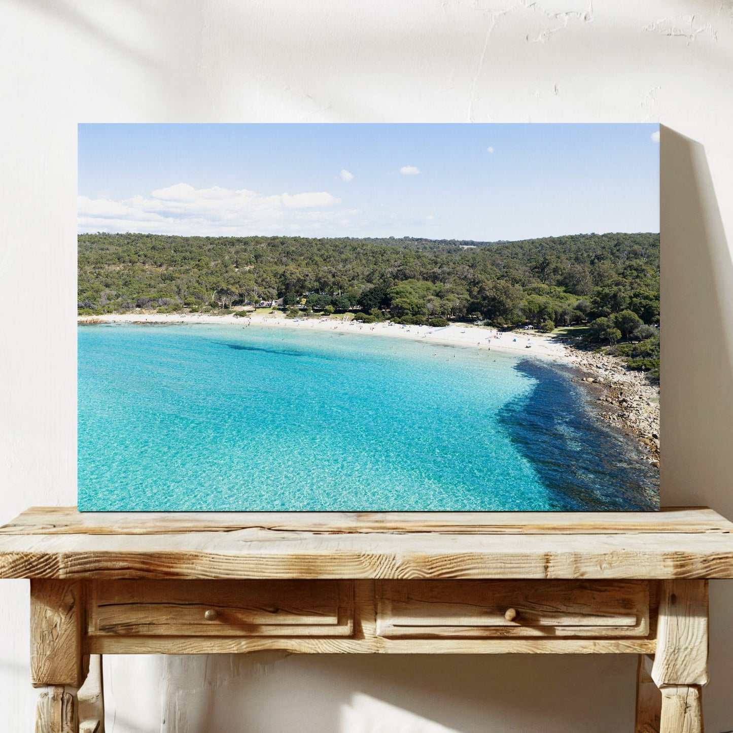 Meelup Beach Framed Canvas