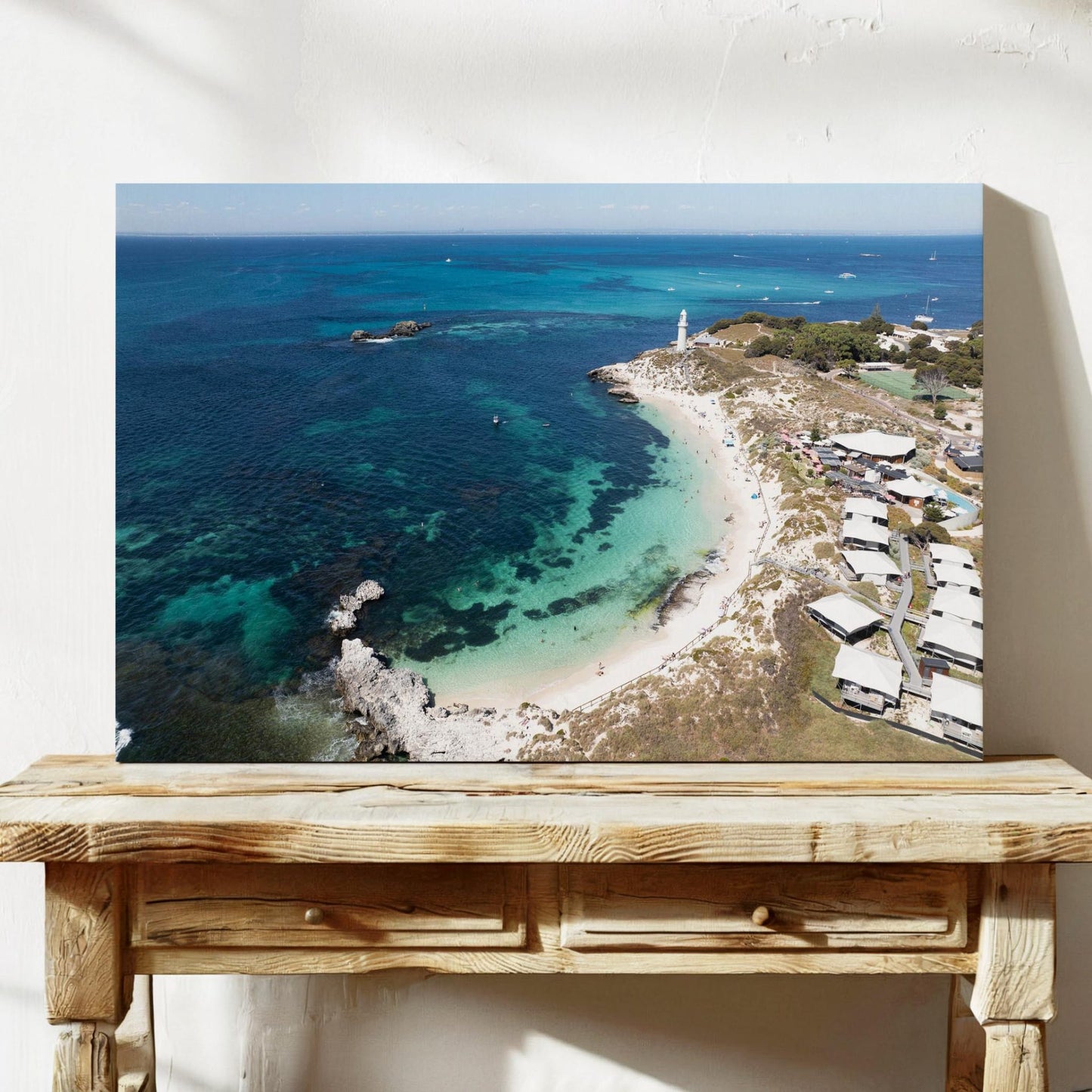 Pinky Beach Canvas Art Rottnest Island WA image 0