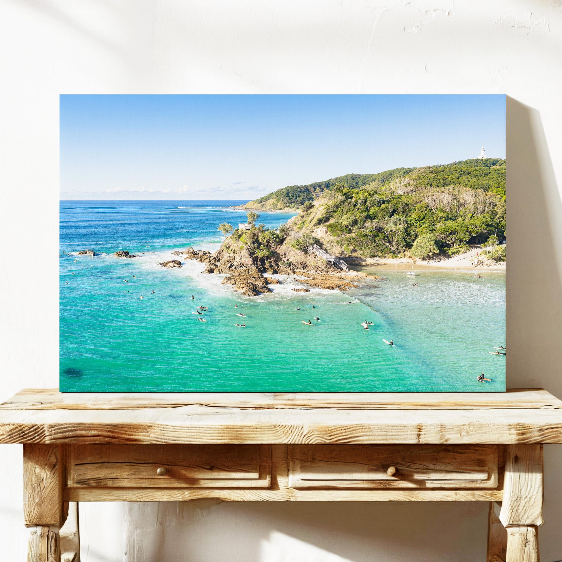 Byron Bay Lighthouse Wategos Beach Canvas Art NSW