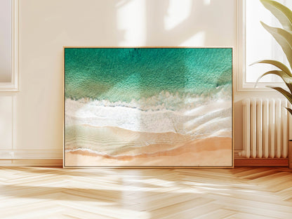 Palm Beach Ocean Waves Framed Canvas Sydney image 2