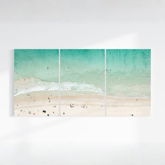 Ocean Photography Three Piece Canvas Wall Art image 0